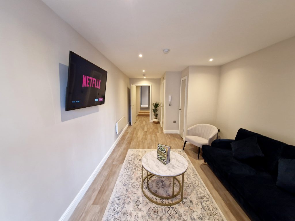 Executive Apartment Living Room hotel apartments in leeds