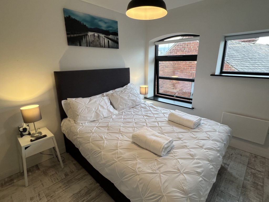 Liberty Suite Master Bedroom serviced apartments leeds centre